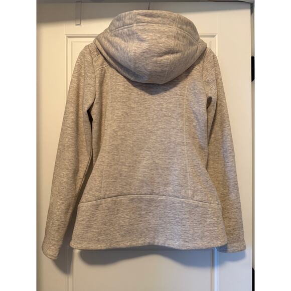 Athleta Luxe Stronger Fur-Lined Jacket In Oatmeal Heather Women's Size M - Picture 6 of 8